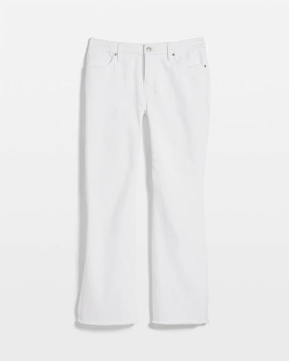 Chico's Petite No Stain Girlfriend Fray Hem Kick Flares