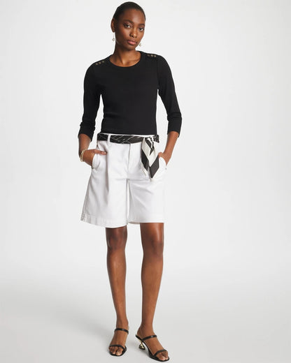 Chico's Denim Trouser Shorts