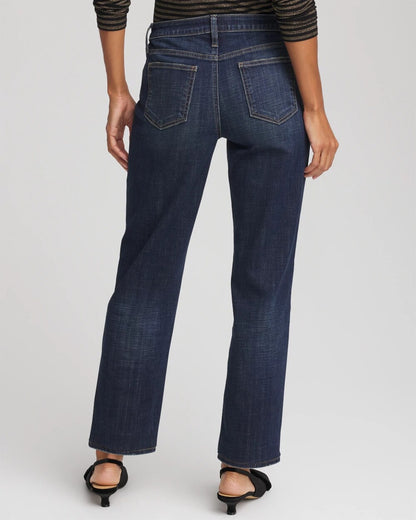 Chico's Girlfriend Straight Ankle Jeans