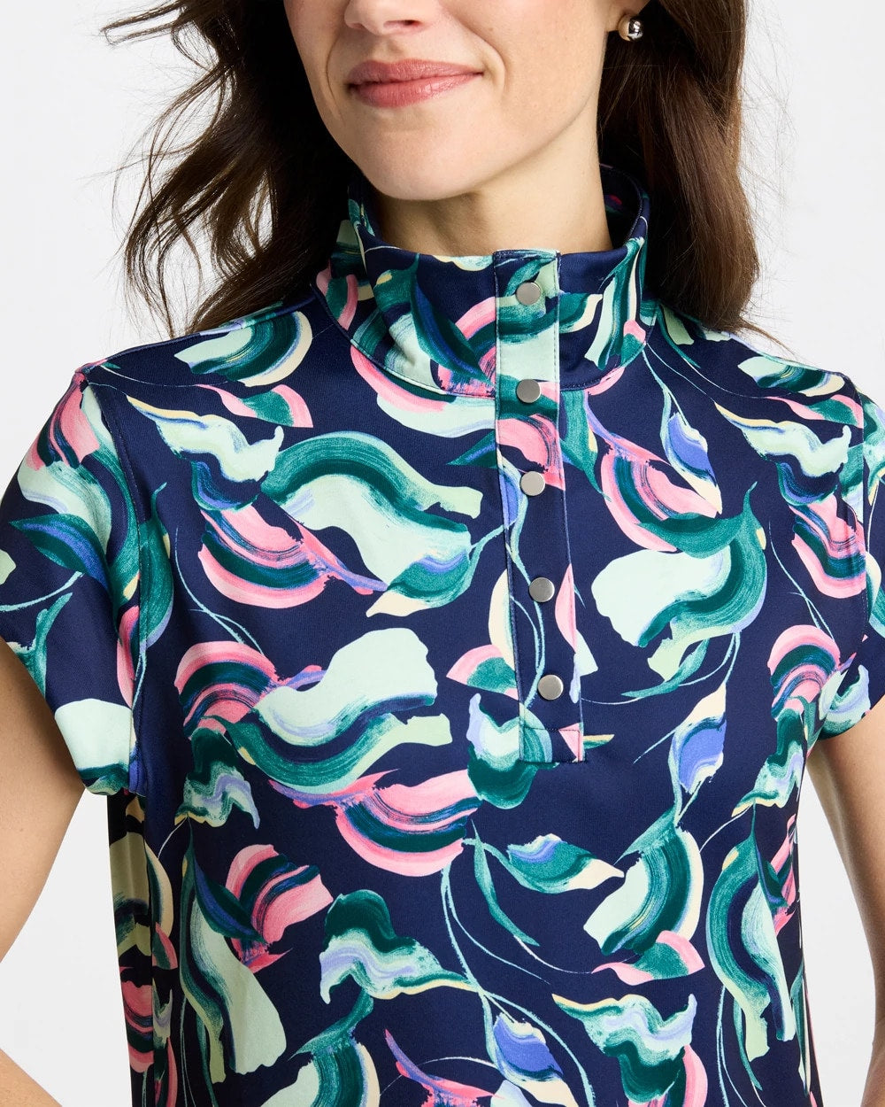 Chico's Zenergy® UPF Blooms Polo Dress