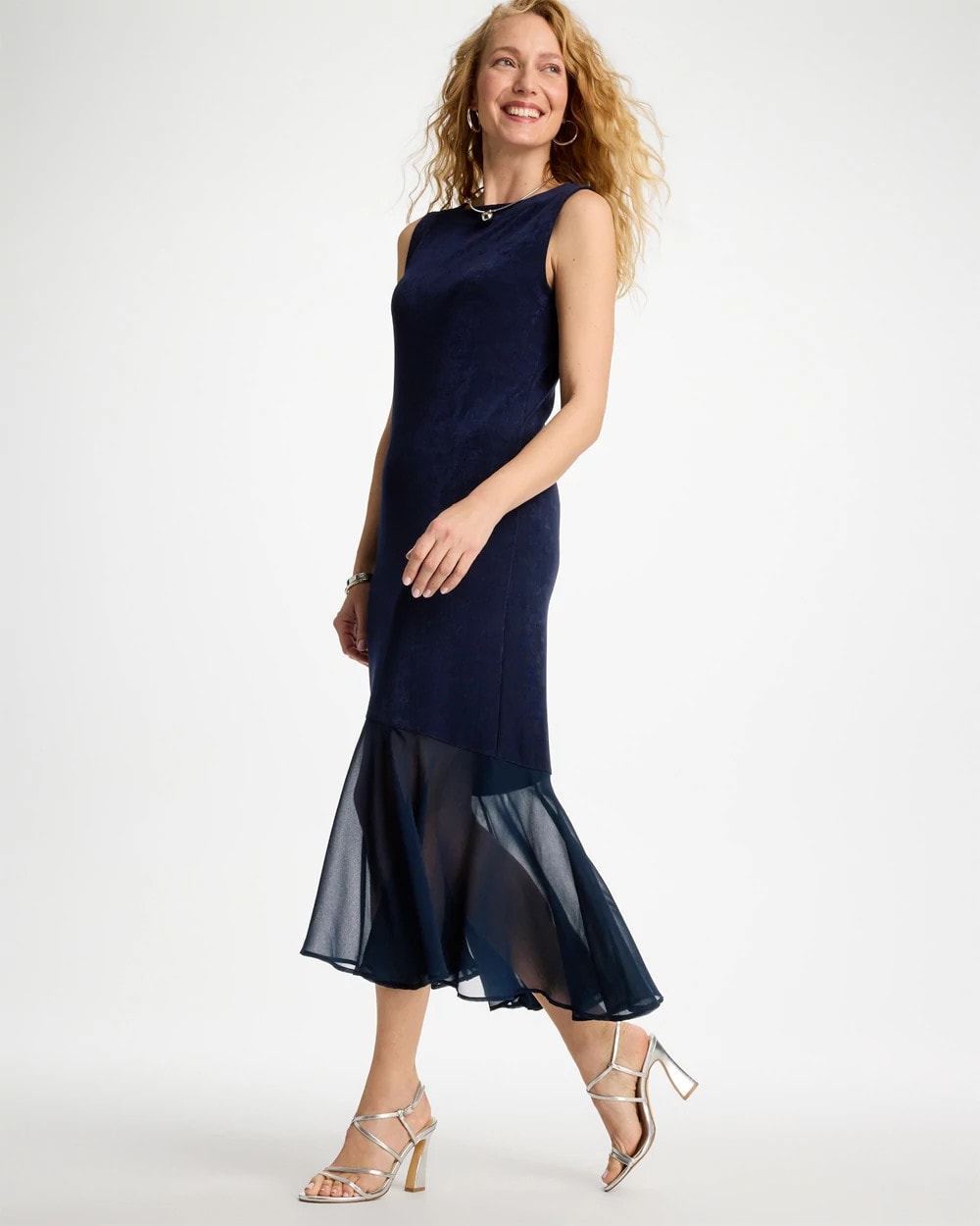 Chico's Travelers™ Chiffon Hem Dress