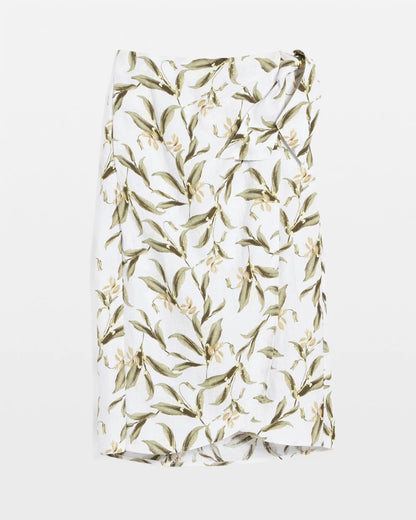 Chico's Linen Midi Wrap Skirt