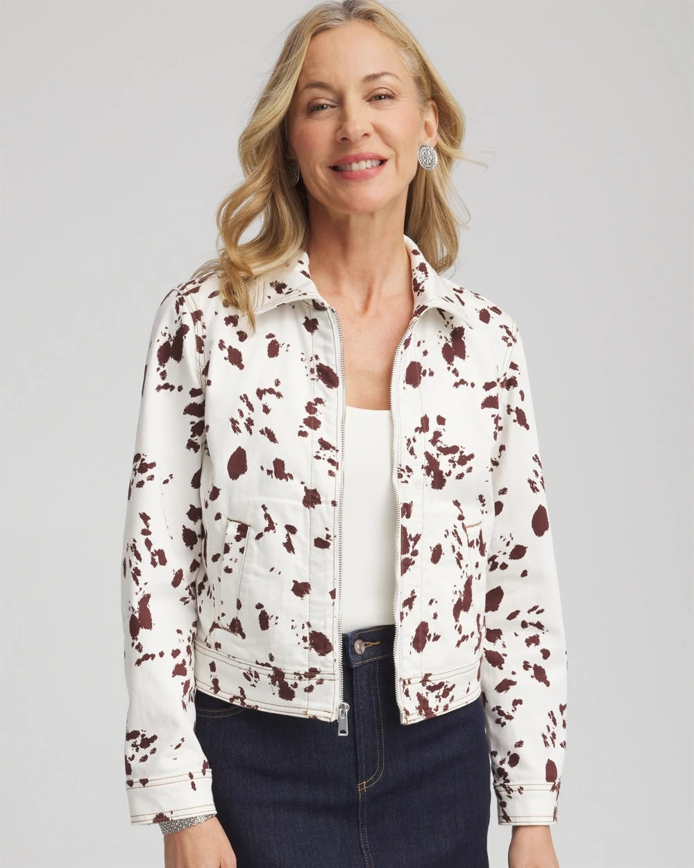 Chico's Pampas Pony Denim Jacket