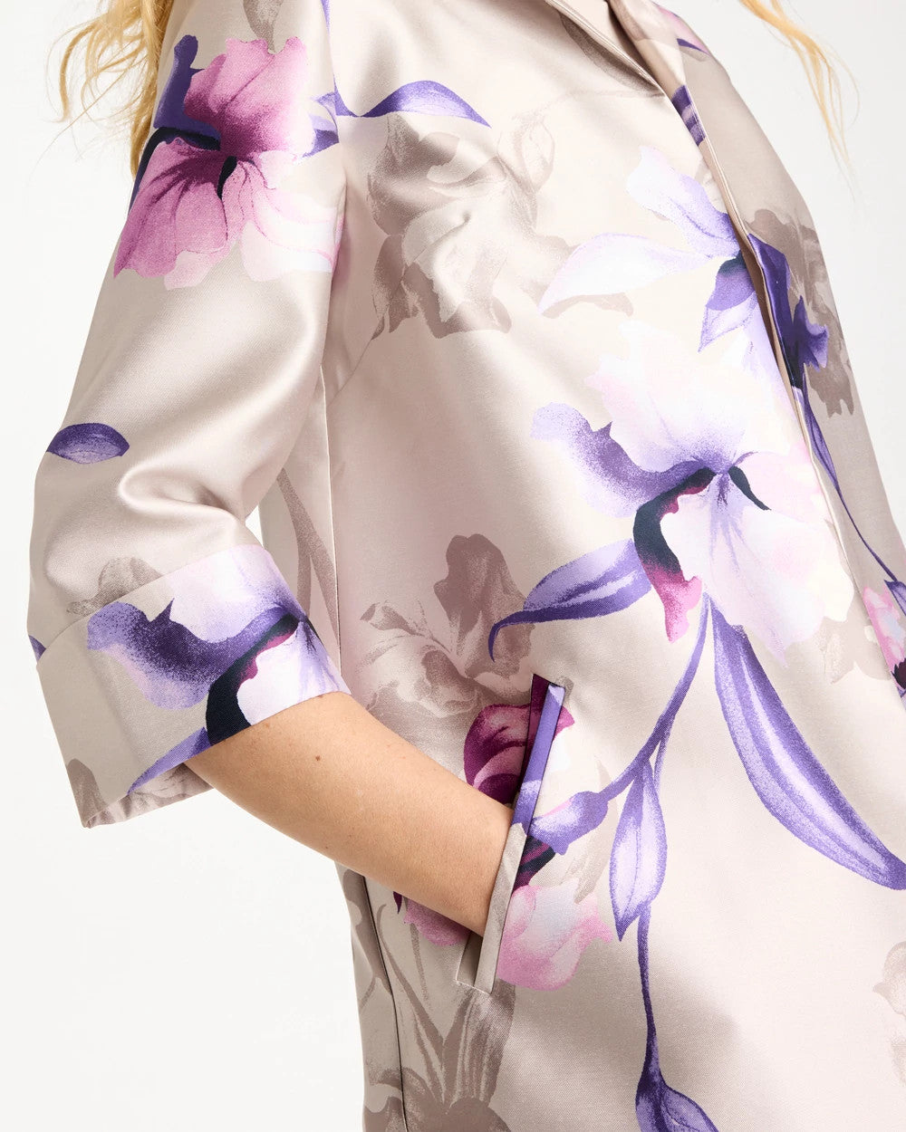Chico's Travelers™ Collection Iris Collared Long Jacket