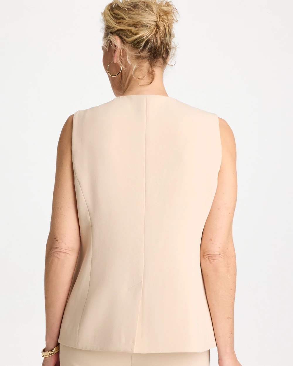 Chico's Split Hem Crepe Vest