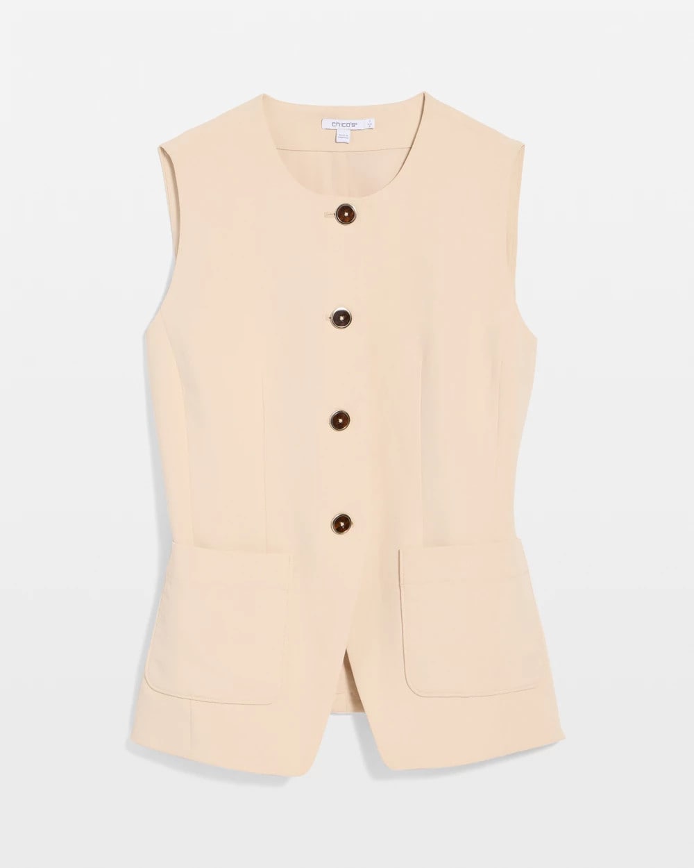 Chico's Split Hem Crepe Vest