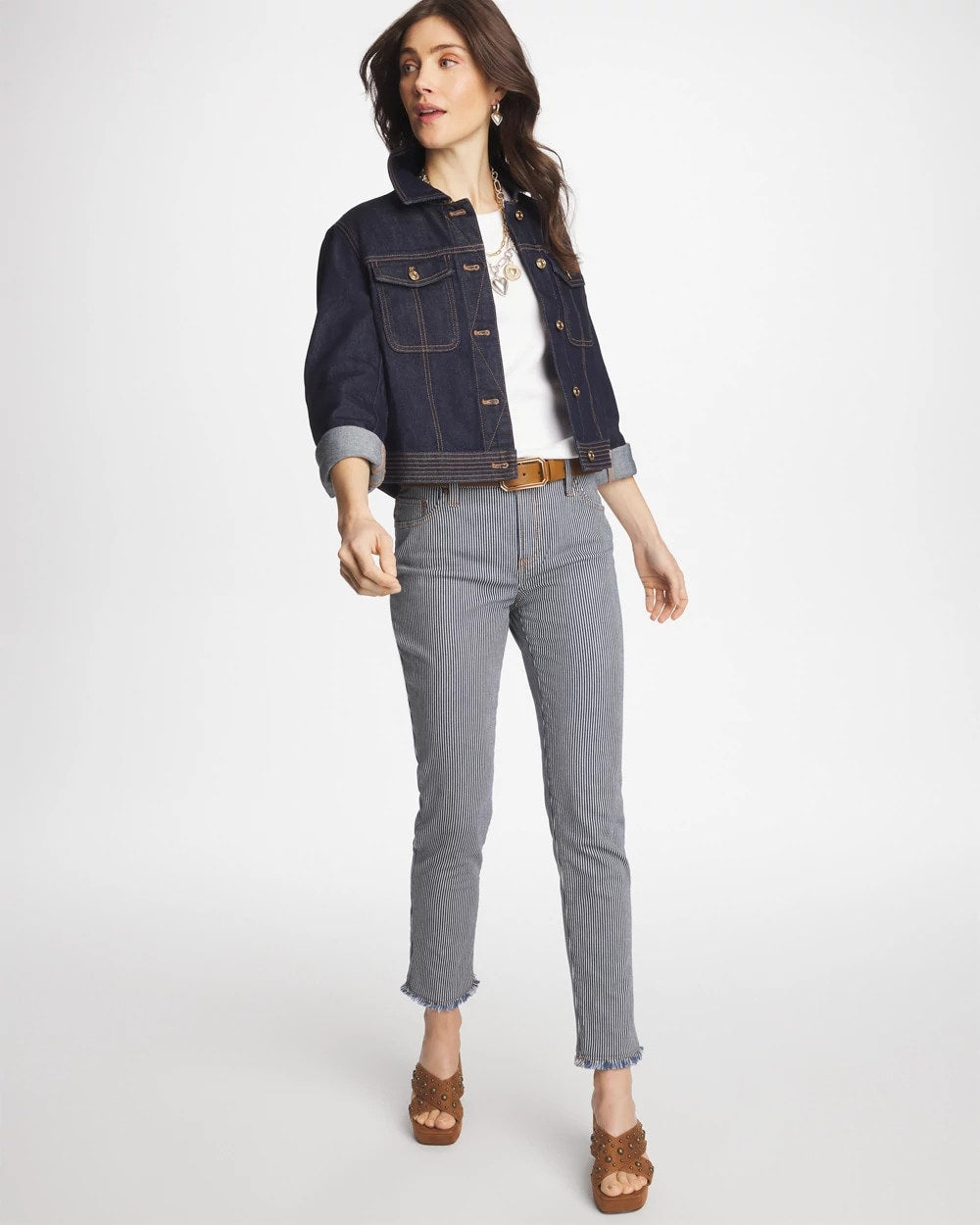Chico's Denim Trucker Jacket