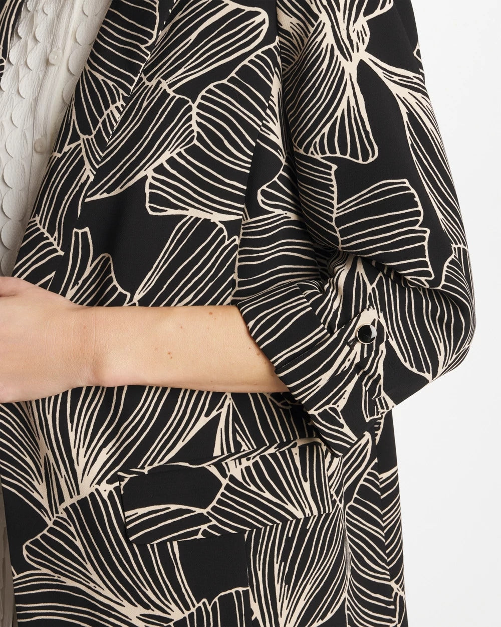 Chico's Ginkgo Crepe Blazer