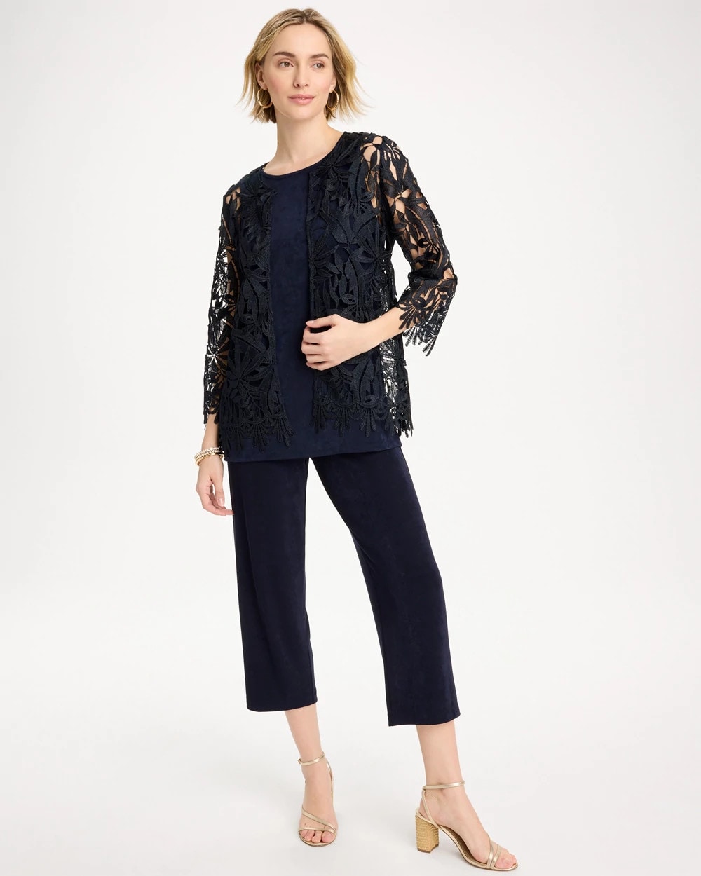 Chico's Travelers™ Galloon Lace Jacket