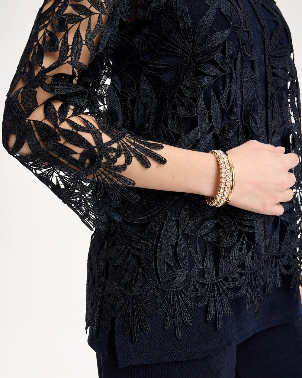 Chico's Travelers™ Galloon Lace Jacket