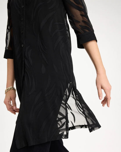 Chico's Travelers™ Collection Sheer Jacquard Topper