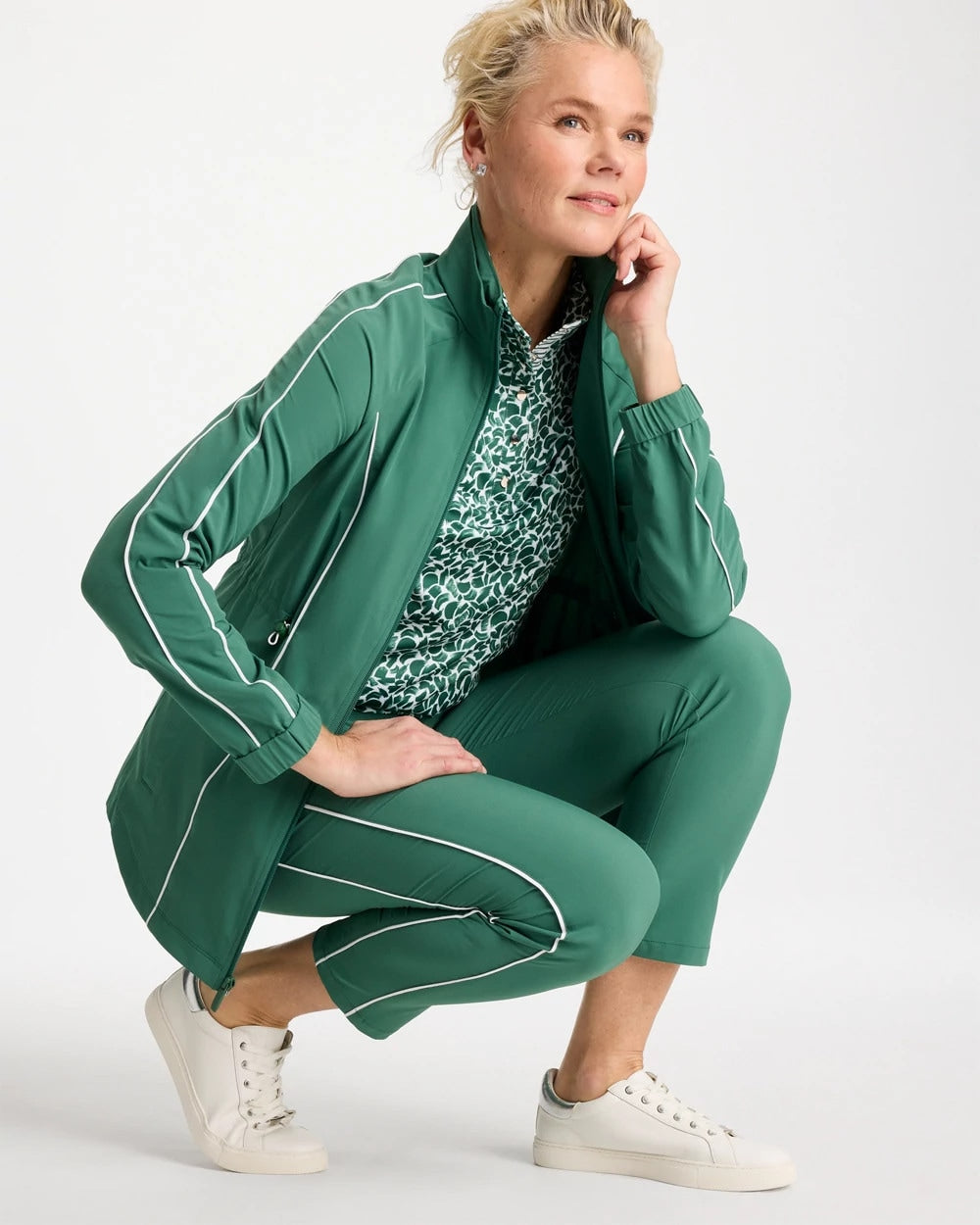 Chico's Zenergy® UPF Piping Anorak Jacket
