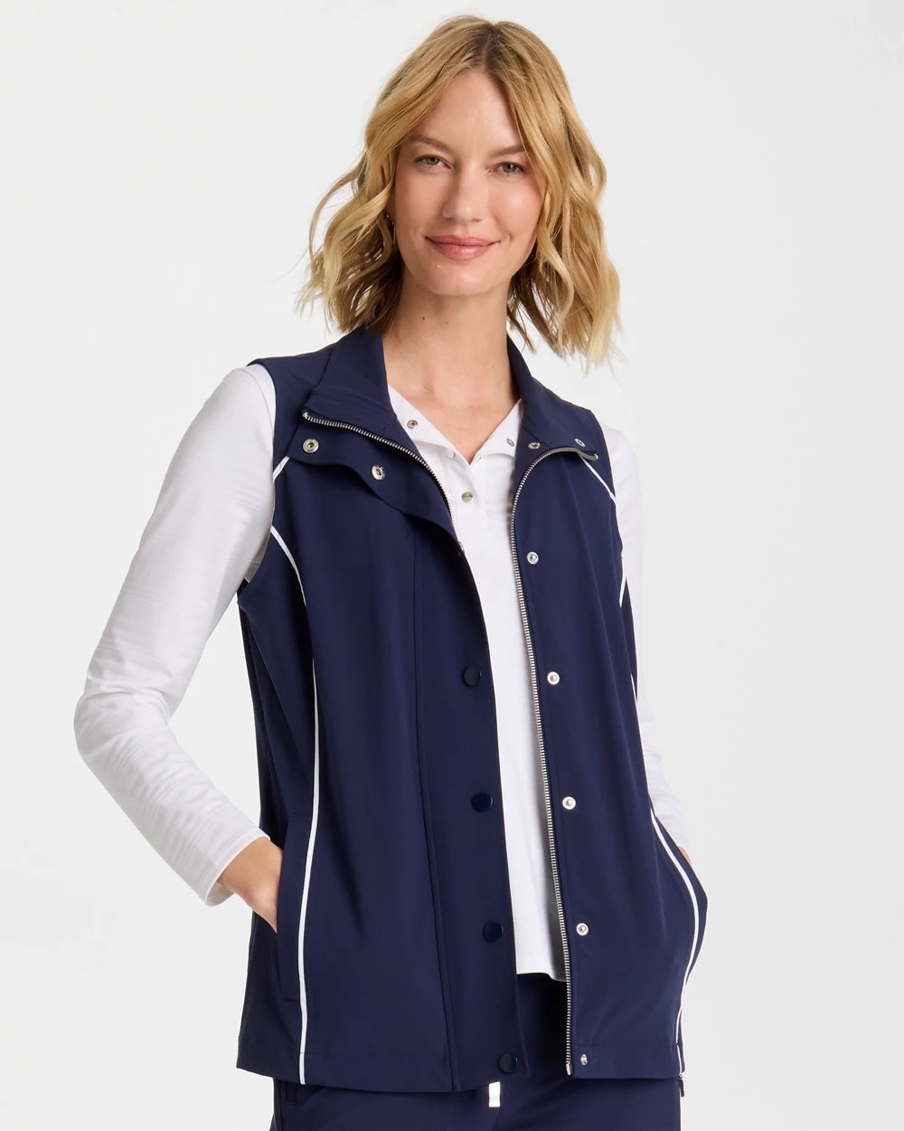 Chico's Zenergy® UPF Full Snap Vest