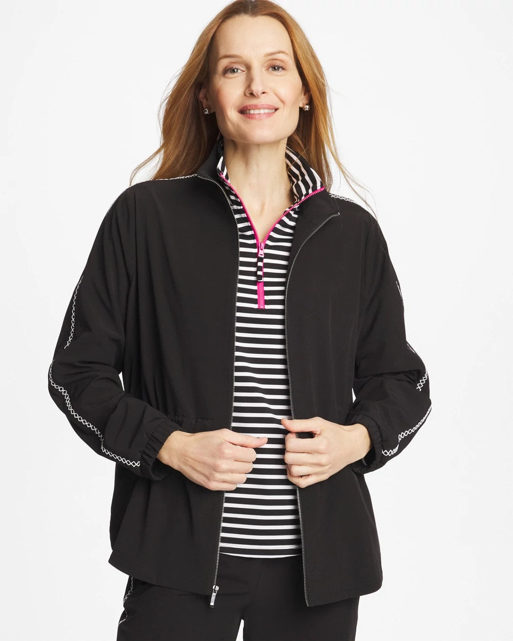 Chico's Zenergy® UPF Lattice-Trim Jacket