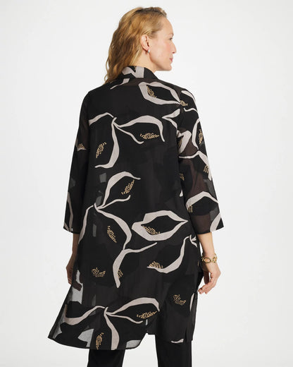 Chico's Travelers™ Collection Burnout Peace Lily Topper