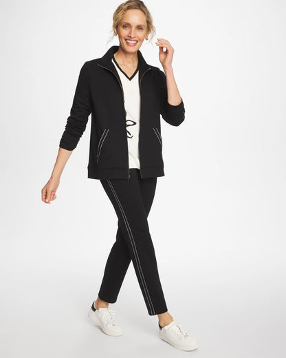 Chico's Zenergy® Double-Knit Pick Stitch Jacket