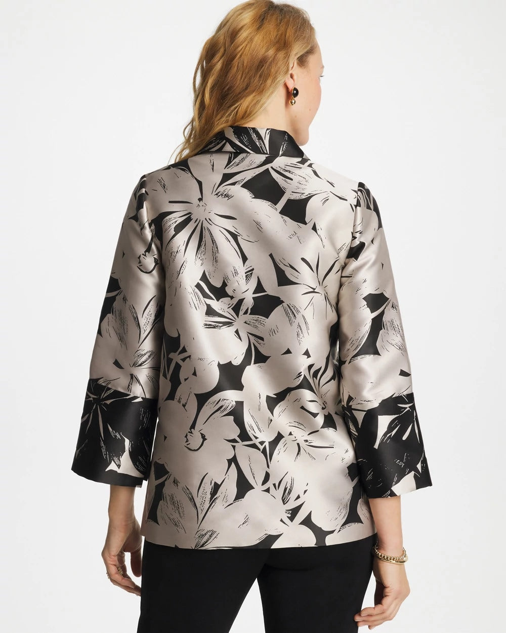 Chico's Travelers™ Collection Floral Jacquard Jacket