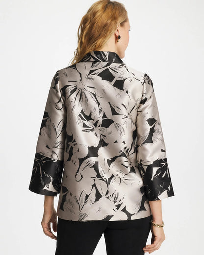 Chico's Travelers™ Collection Floral Jacquard Jacket