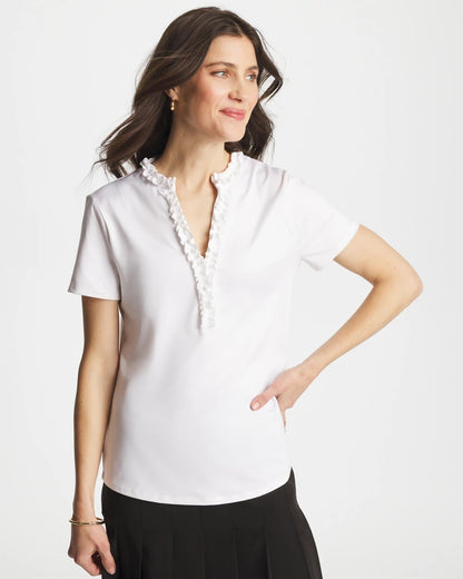 Chico's Zenergy® UPF Ruffle Polo