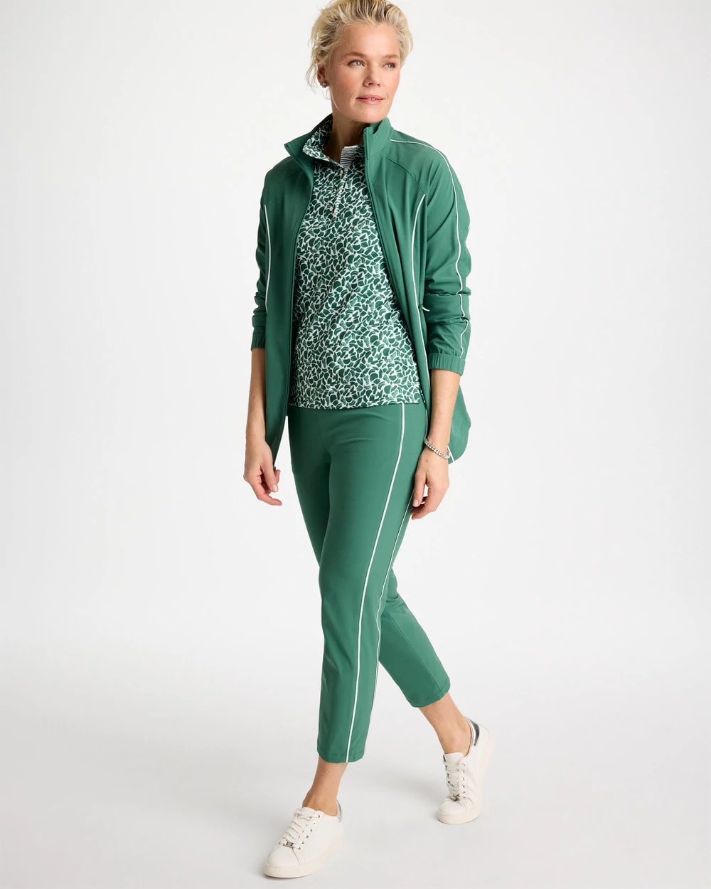 Chico's Zenergy® UPF Paint Snap Mockneck