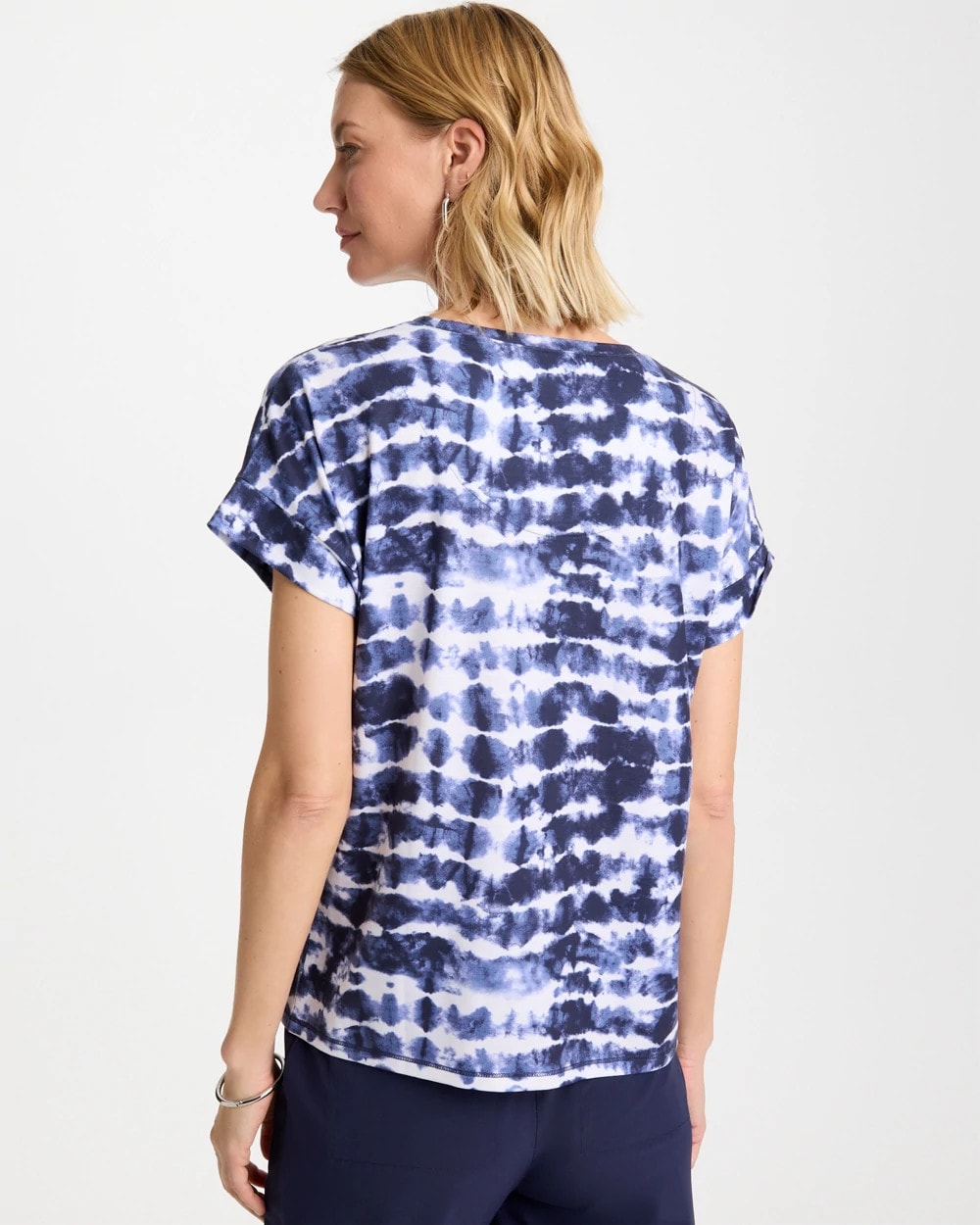 Chico's Zenergy® Tie-Dye Scoop-Neck Tee