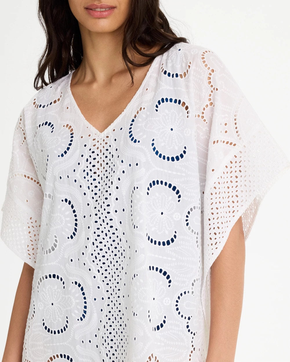 Chico's Woven Long Swim Cover-Up