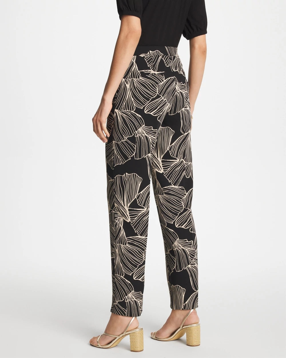 Chico's Ginkgo Crepe Tapered Ankle Pants