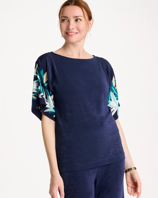 Chico's Travelers™ Printed Kimono Sleeve Top
