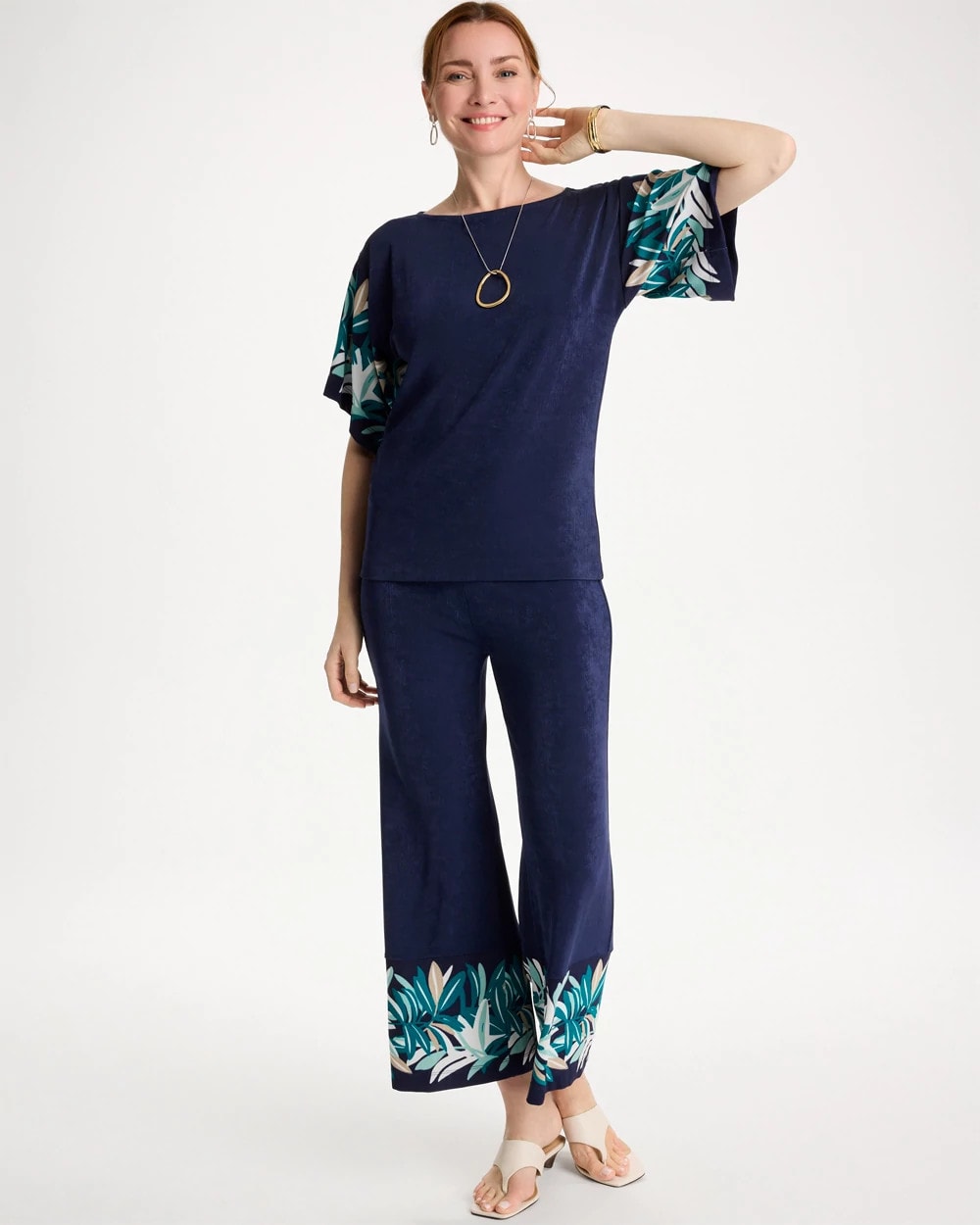 Chico's Travelers™ Printed Kimono Sleeve Top