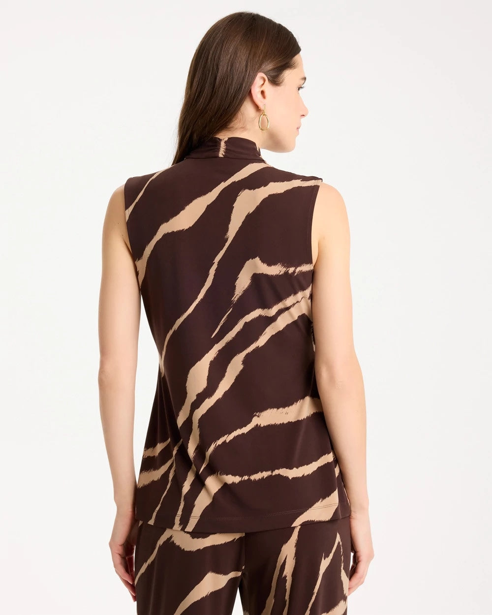 Chico's Travelers™ Zebra Knit Wrap Top