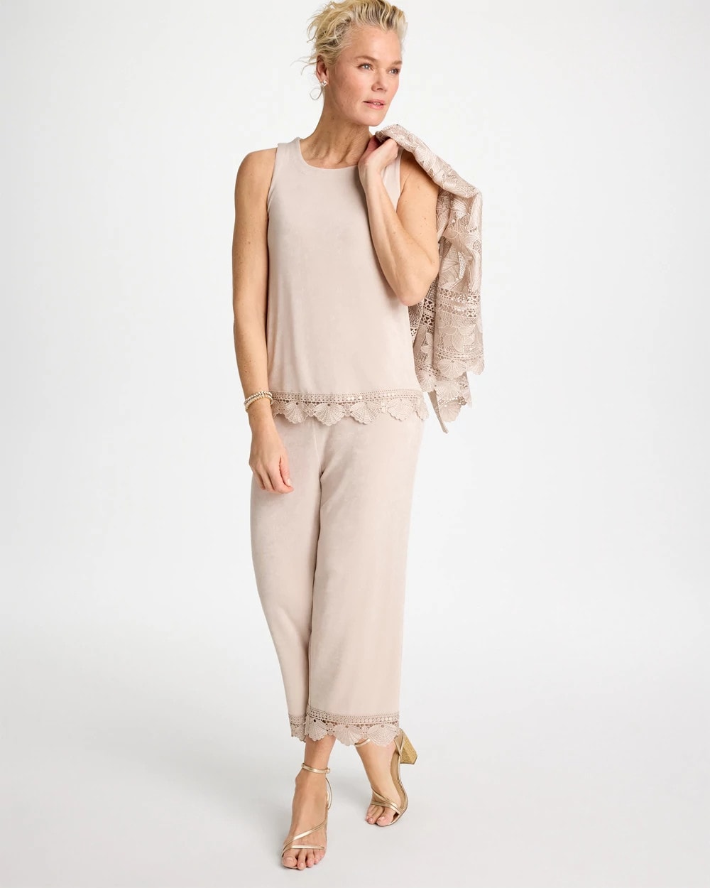 Chico's Travelers™ Scallop Lace Tank