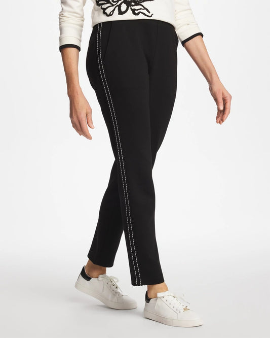 Chico's Zenergy® Double-Knit Pick Stitch Ankle Pants