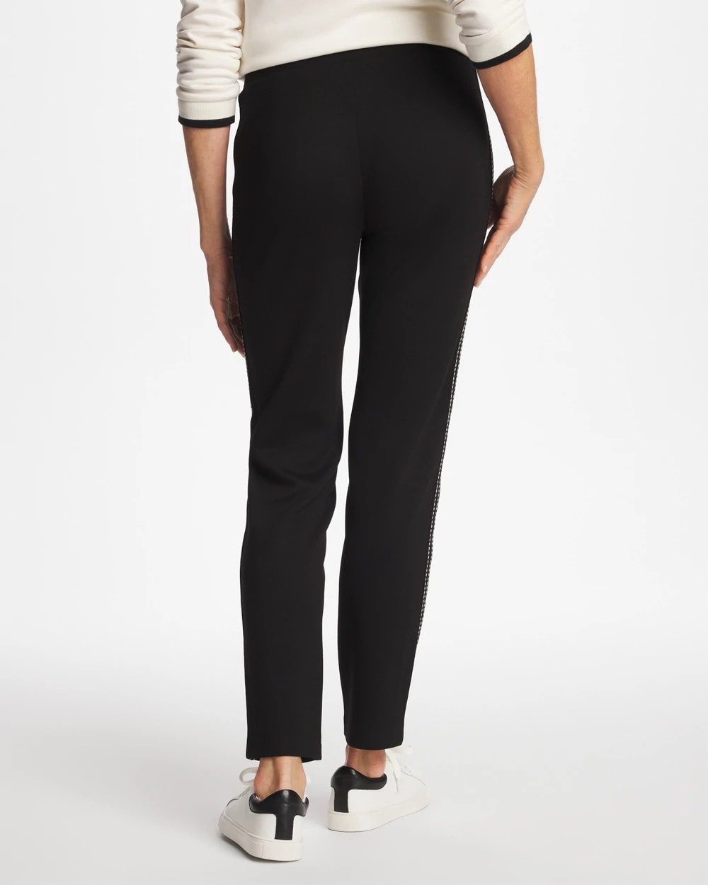 Chico's Zenergy® Double-Knit Pick Stitch Ankle Pants