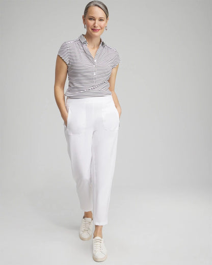 Chico's Zenergy® UPF Ribbed Side Ankle Pants