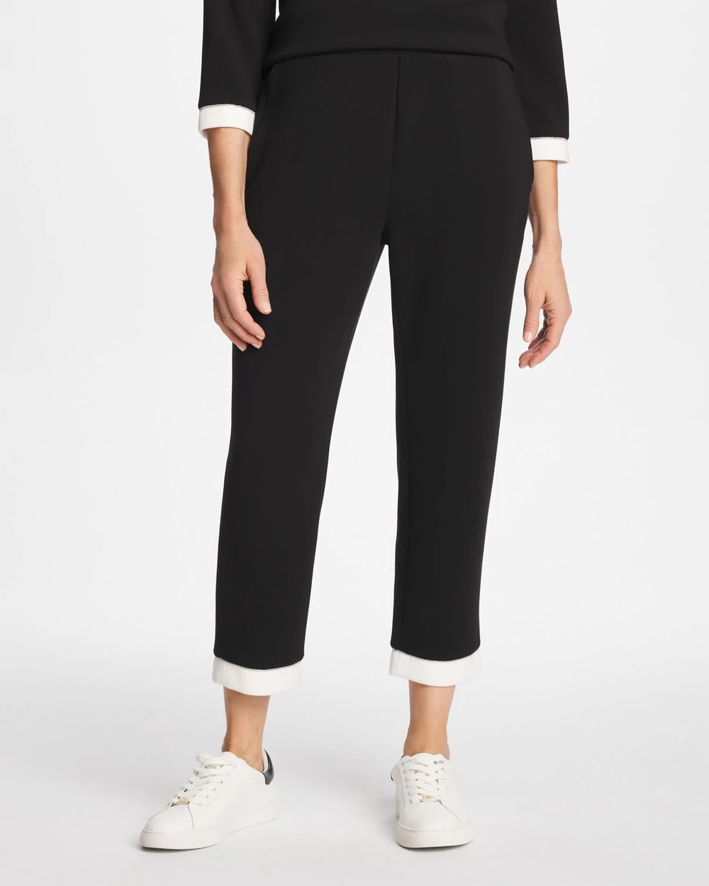 Chico's Zenergy® Soft Caviar Bead Contrast Pants
