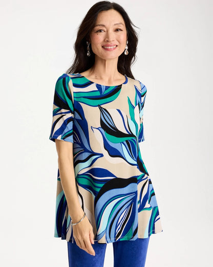 Chico's Travelers™ Marble Flora Swing Tunic