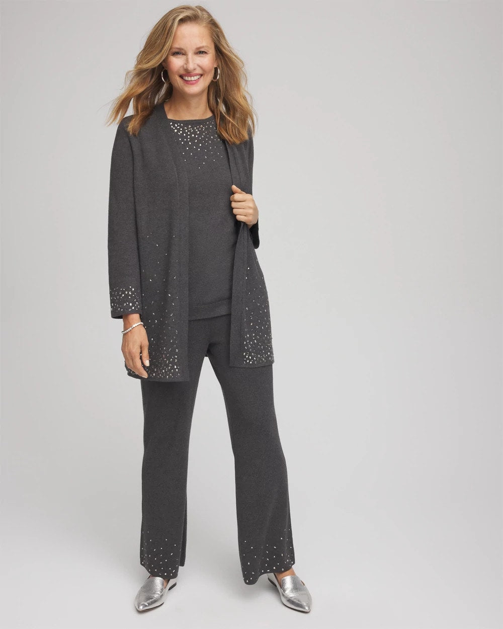 Chico's Travelers™ Embellished Straight-Leg Pants