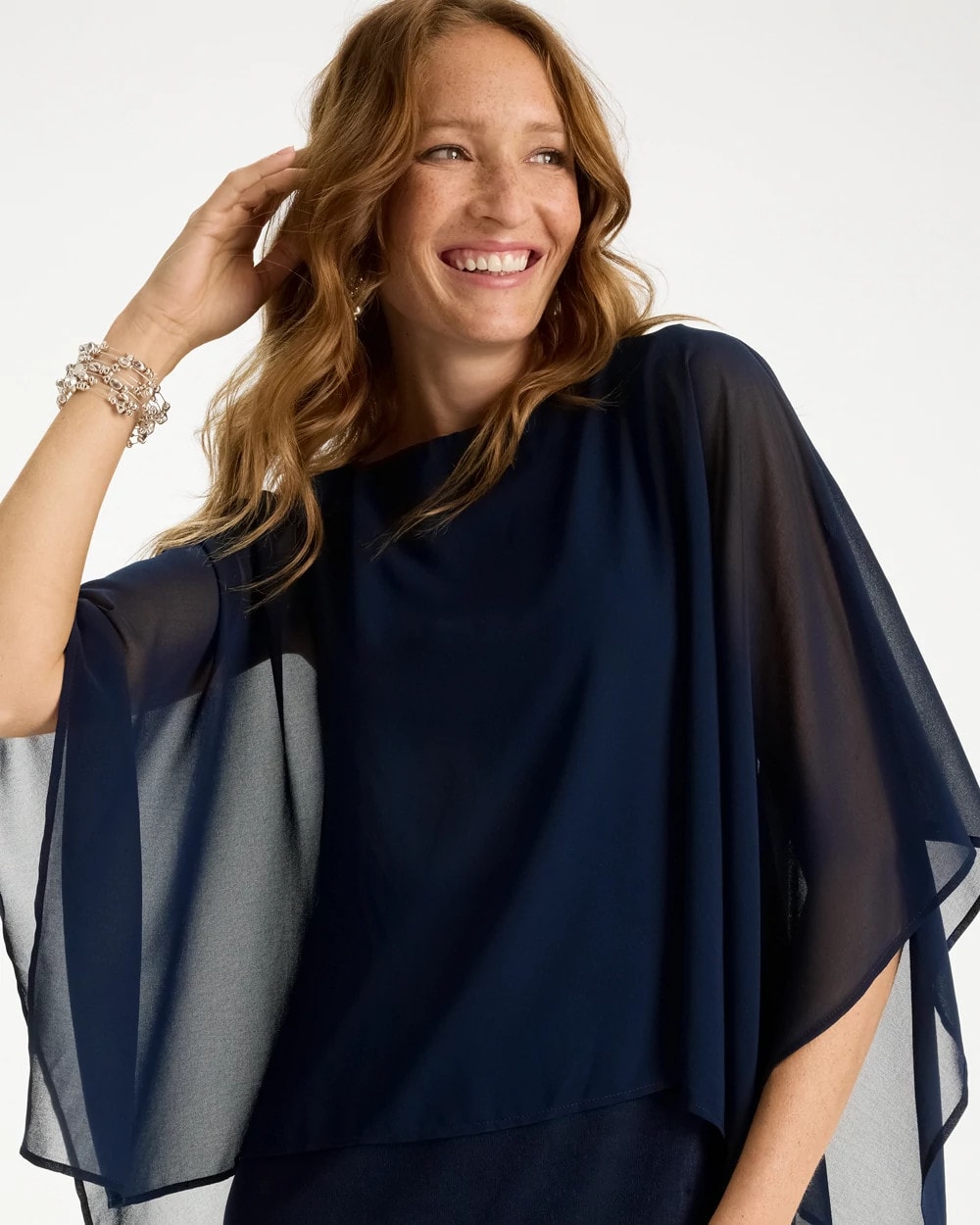 Chico's Travelers™ Chiffon Layered Top