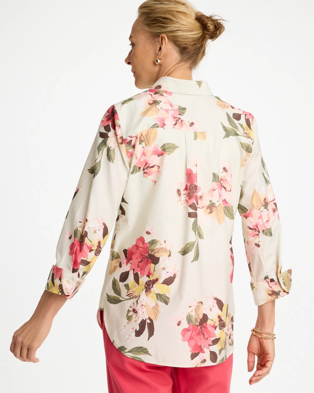 Chico's No Iron™ Printed Stretch Shirt