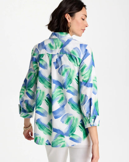 Chico's No Iron™ Printed Stretch Shirt