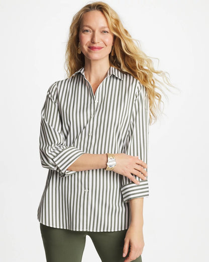 Chico's No Iron™ Stretch Striped Shirt