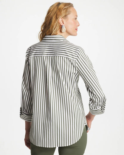 Chico's No Iron™ Stretch Striped Shirt