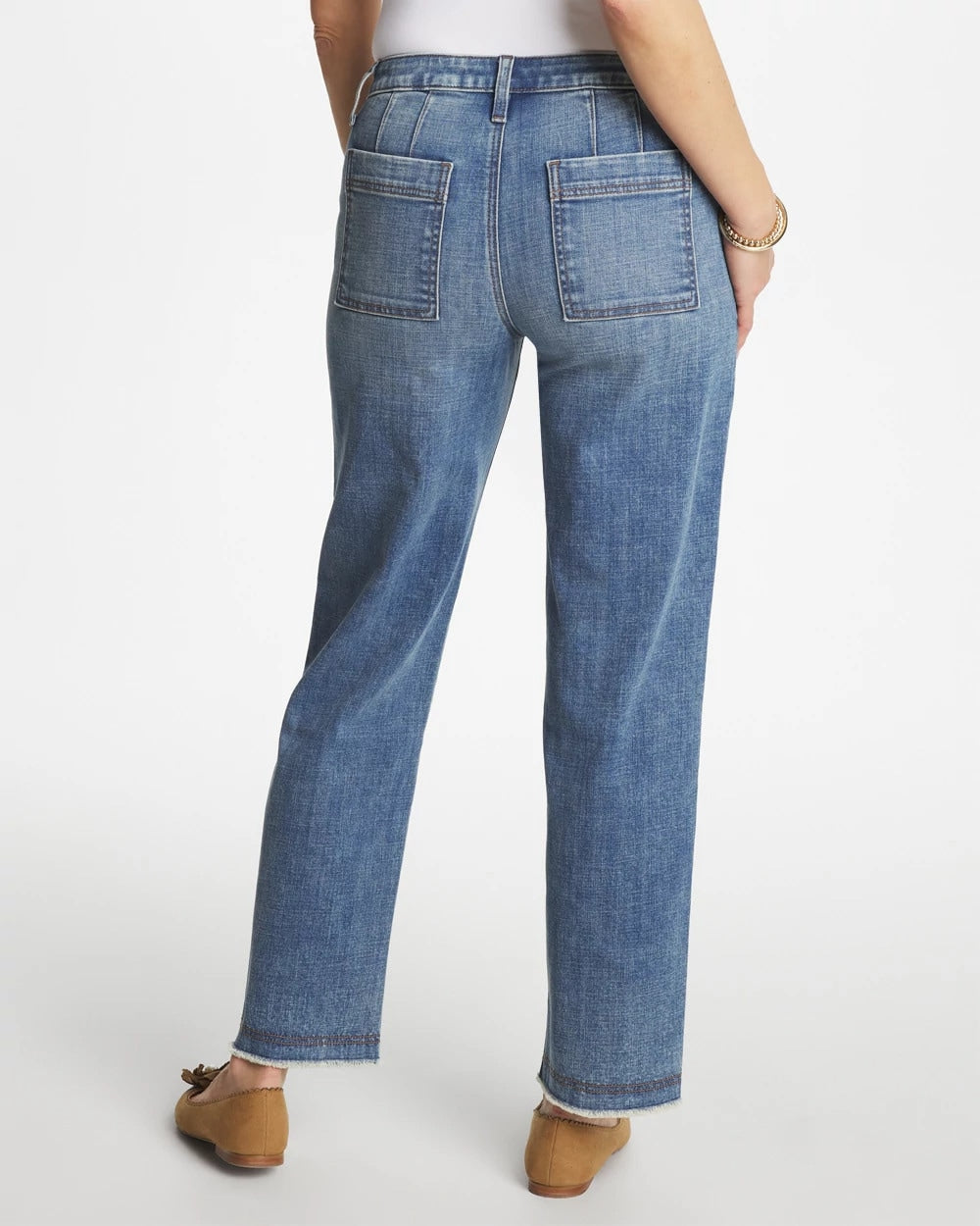 Chico's Girlfriend Straight Ankle Jeans