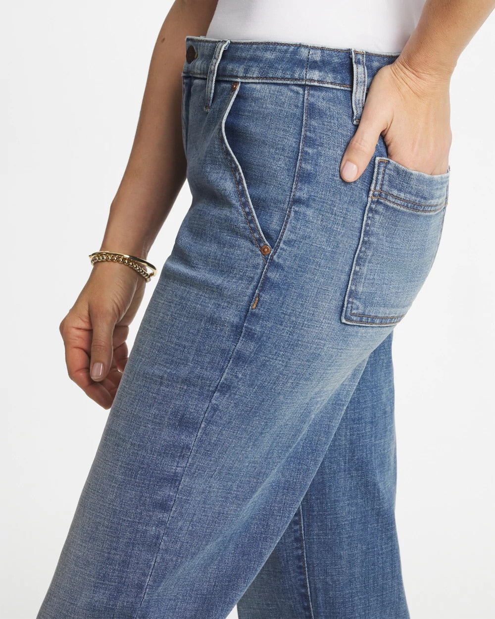 Chico's Girlfriend Straight Ankle Jeans