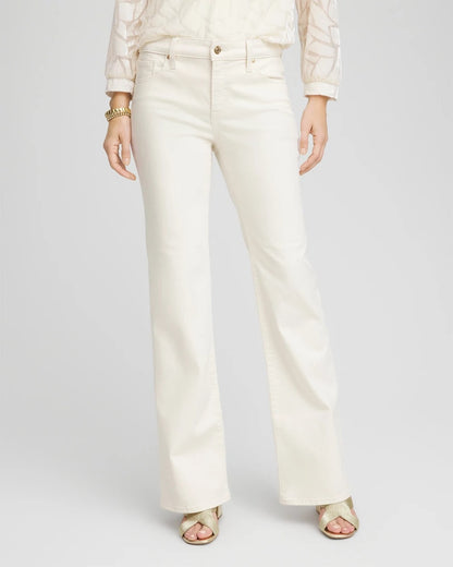 Chico's Petite Girlfriend Flared Leg Jeans