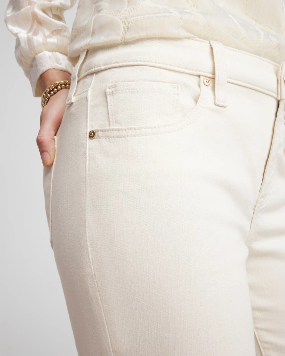 Chico's Petite Girlfriend Flared Leg Jeans