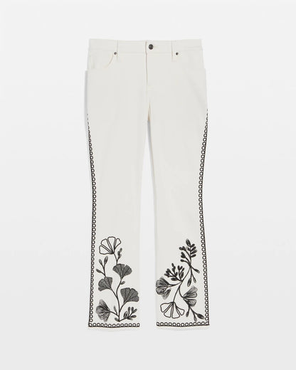 Chico's Ginkgo Girlfriend Cropped Flared Jeans