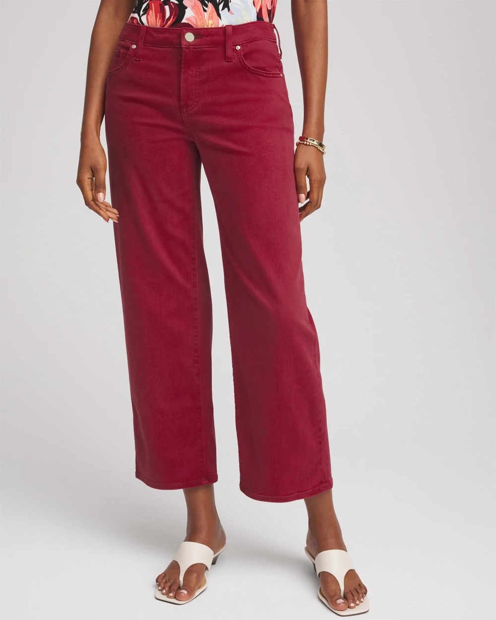 Chico's Girlfriend Wide-Leg Crop Jean