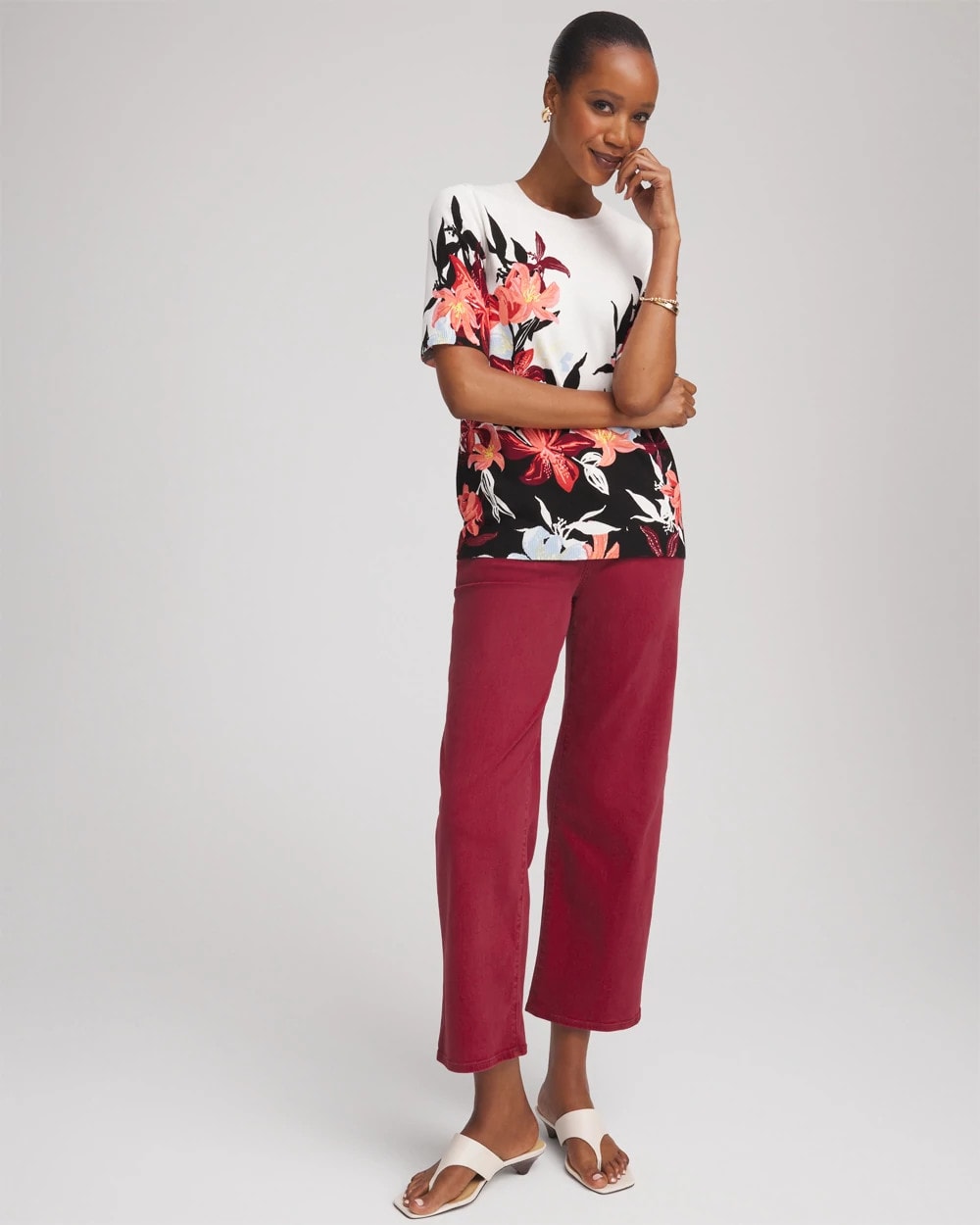 Chico's Girlfriend Wide-Leg Crop Jean