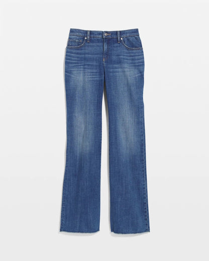 Chico's Girlfriend Frayed Flared Jeans